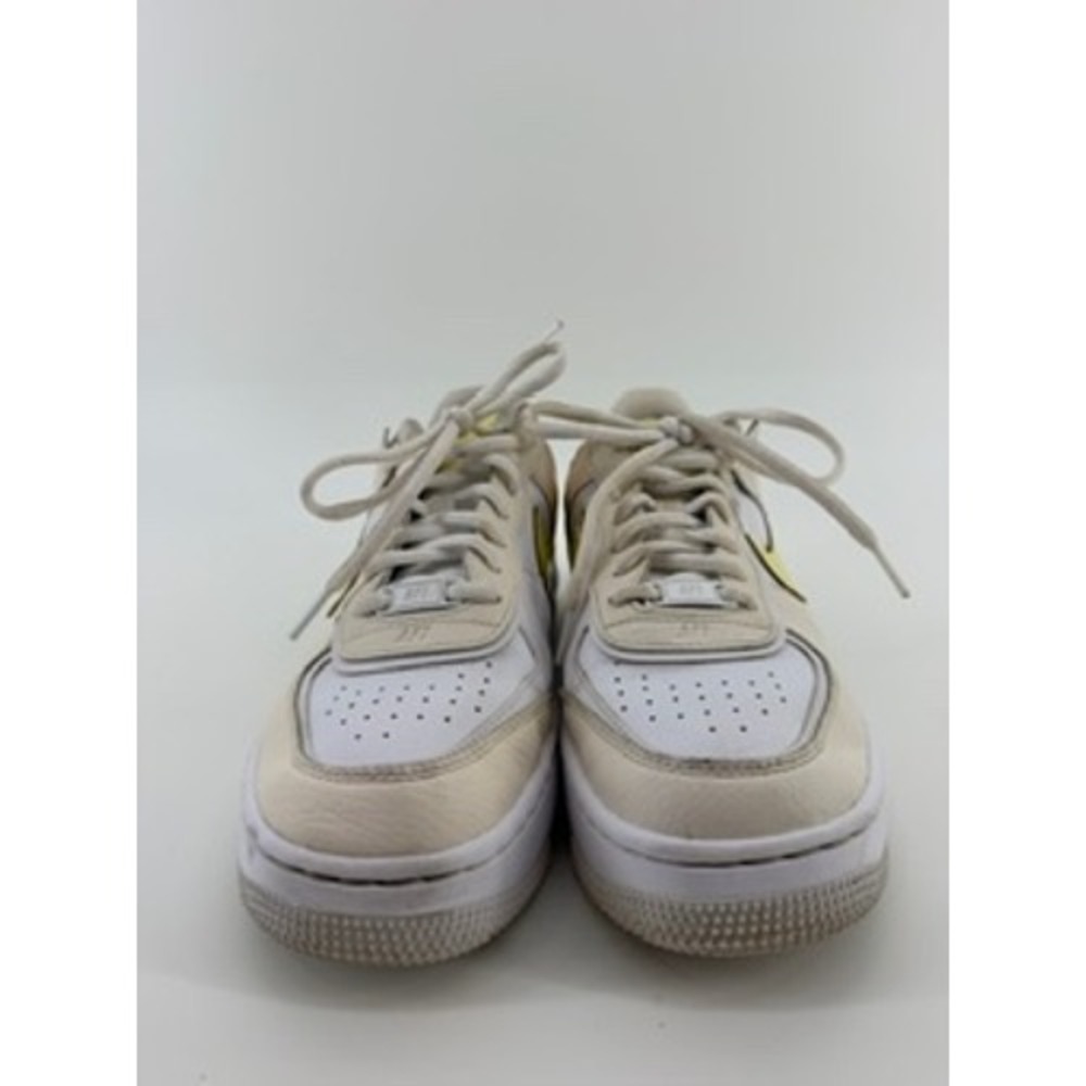 Nike Air Force 1 Shadow White Citron Pulse Yellow Sneakers DJ5197-100 Womens 8.5